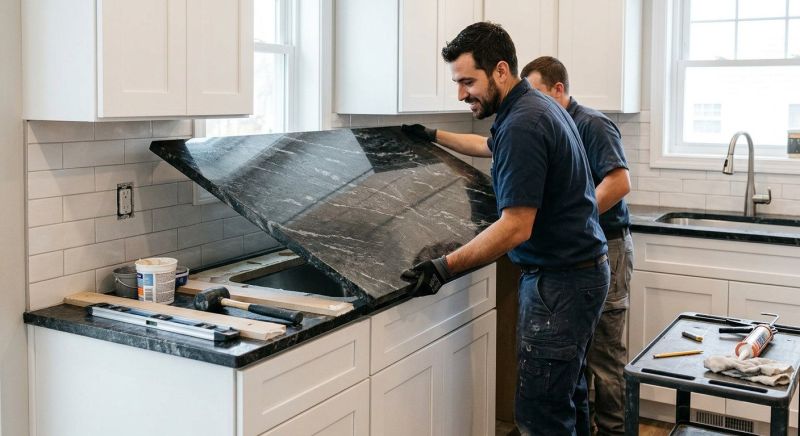 Granite Slab Installation in Sacramento, CA