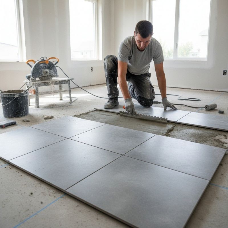 Slate Tile Floor Installation in Fredericksburg, VA