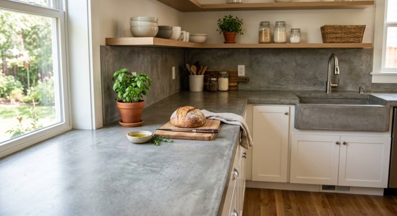 Cement Countertop Pouring in Sonoma County, CA