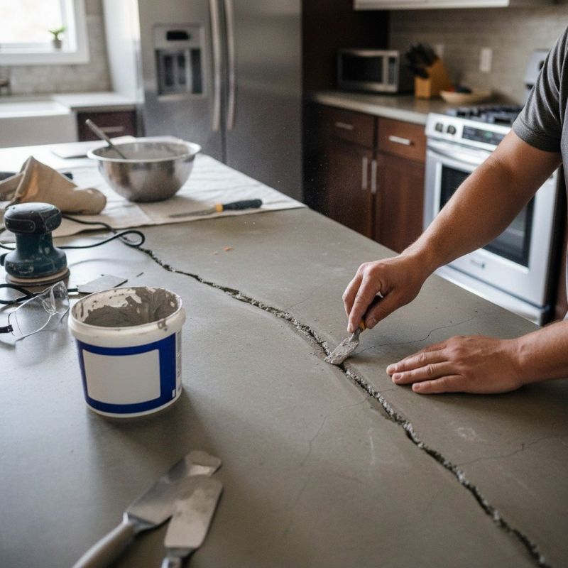 Concrete Countertop Pouring in Napa, CA
