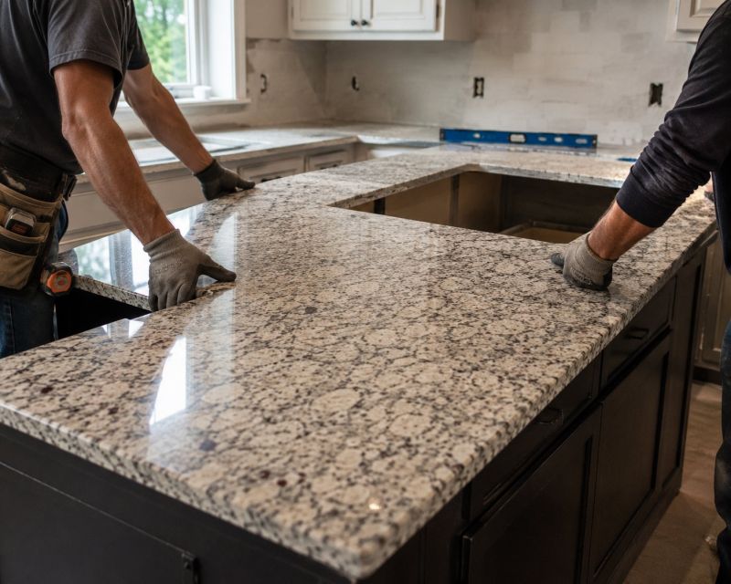 Granite Slab Installation in Sacramento, CA